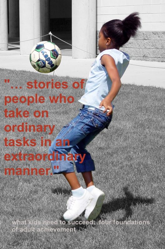 Girl with soccer ball