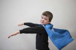 boy with cape